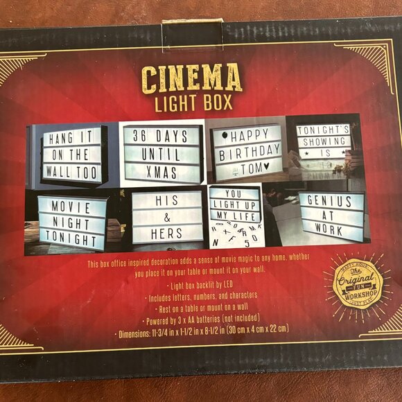 NIB - Cinema Styleβ Light Box - Picture 3 of 3